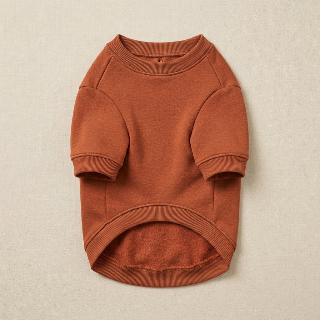 TOVQIRANO™ Everyday French Terry Dog Sweatshirt – Lightweight Puppy Crewneck, Casual Pet Pullover