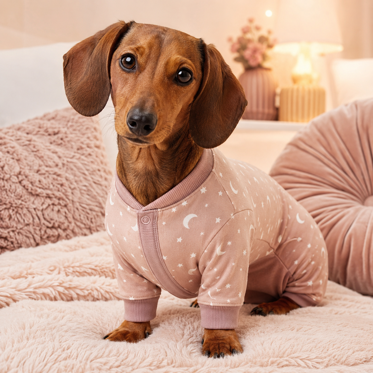 TOVQIRANO™ SundaySoft Dog Pajamas – Cozy Stretch Pet Onesie, Puppy Sleepwear & Indoor Dog Clothing