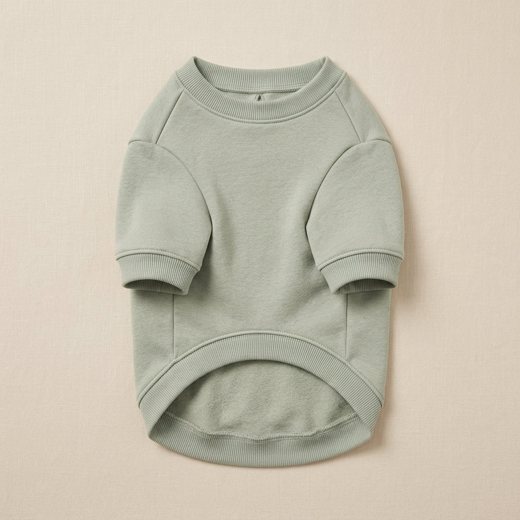 TOVQIRANO™ Everyday French Terry Dog Sweatshirt – Lightweight Puppy Crewneck, Casual Pet Pullover