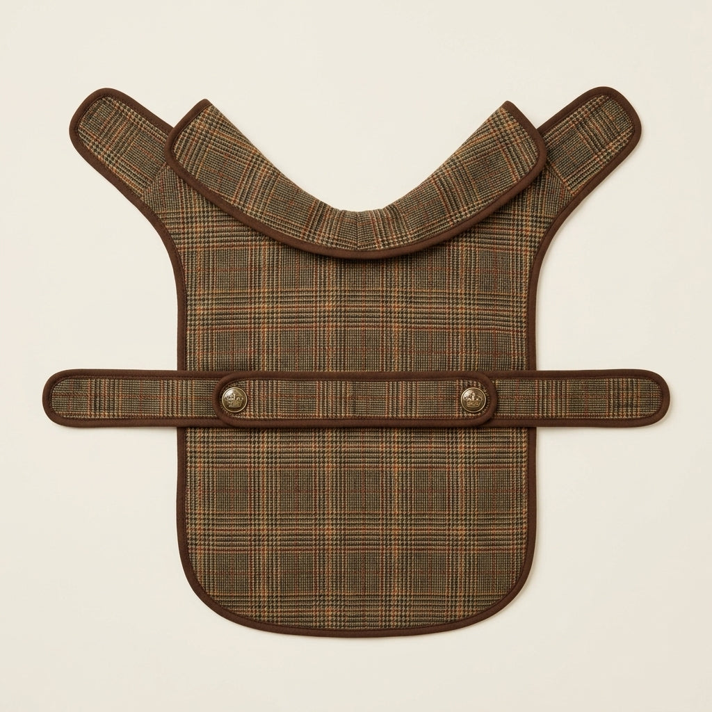 TOVQIRANO™ Heritage Plaid Dog Coat – Tailored Puppy Jacket, Classic Fall & Winter Pet Outerwear