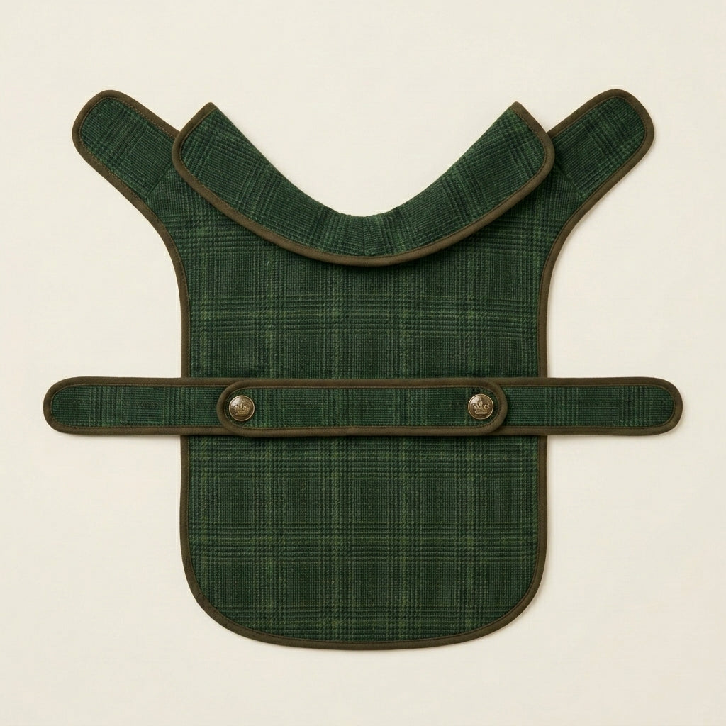 TOVQIRANO™ Heritage Plaid Dog Coat – Tailored Puppy Jacket, Classic Fall & Winter Pet Outerwear