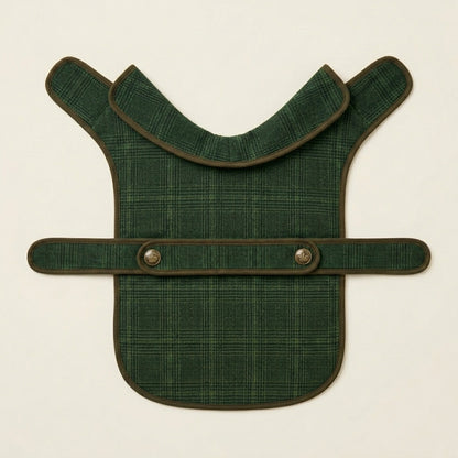 TOVQIRANO™ Heritage Plaid Dog Coat – Tailored Puppy Jacket, Classic Fall & Winter Pet Outerwear