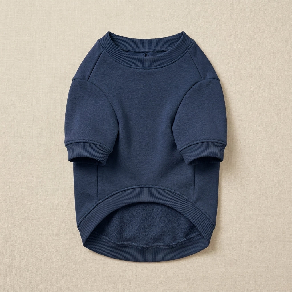 TOVQIRANO™ Everyday French Terry Dog Sweatshirt – Lightweight Puppy Crewneck, Casual Pet Pullover