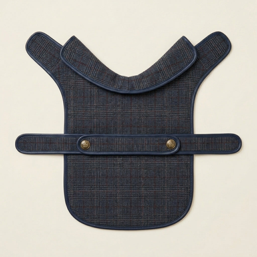 TOVQIRANO™ Heritage Plaid Dog Coat – Tailored Puppy Jacket, Classic Fall & Winter Pet Outerwear